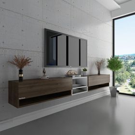 Myniture S6104-2 Ceviz Duvara Monte Tv Sehpası