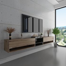Myniture S6104-3 Çırağan Duvara Monte Tv Sehpası
