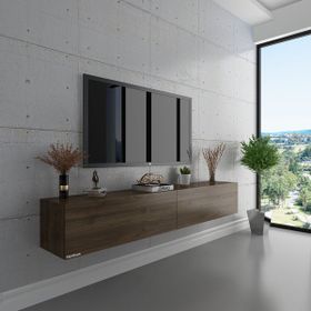 Myniture S6106-2 Ceviz Duvara Monte Tv Sehpası