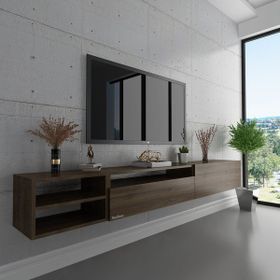 Myniture S6111-2 Ceviz Duvara Monte Tv Sehpası
