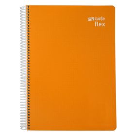 Mynote Flex A4 80 Yaprak PP Kapak Turuncu Çizgili Defter