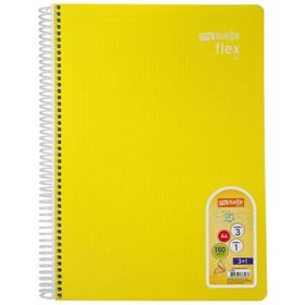 Mynote Flex All 3+1 Seperatörlü A4 160 Yaprak Sarı Defter