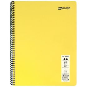Mynote MFXPA-A460-K Flex Pastel PP Kapak A4 60 Yaprak Kareli Spiralli Defter