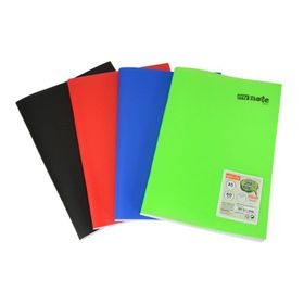 Mynote MTXNE-A440-K Text Neo PP Kapak Dikişli A4 40 Yaprak Kareli Defter