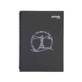 Mynote UC7460 Black A4 60 Yaprak Spiralli Düz Defter