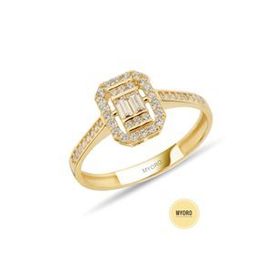 MYOROGOLD 14 Ayar Baget Altın Yüzük