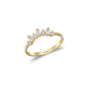 MYOROGOLD 14 Ayar Baget Taşlı Eklem Altın Yüzük