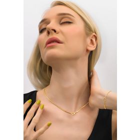 MYOROGOLD 14 Ayar Balık Sırtı Zincir Altın Bileklik