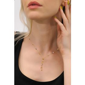 MYOROGOLD 14 Ayar Dorika Toplu Fantezi Altın Kolye