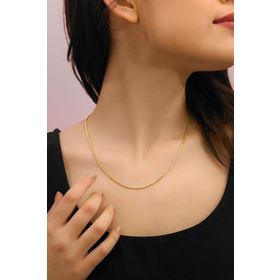 MYOROGOLD 14 Ayar İtalyan Küp Modeli Zincir Altın Kolye