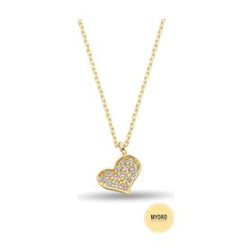 MYOROGOLD 14 Ayar Kalp Figürlü Altın Kolye
