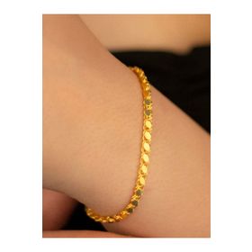 MYOROGOLD 14 Ayar Pullu Altın Bileklik