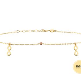 MYOROGOLD 14 Ayar Sonsuzluk Altın Bileklik
