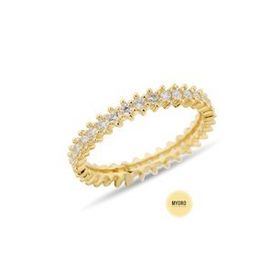 MYOROGOLD 14 Ayar Tek Sıra Tamtur Altın Yüzük