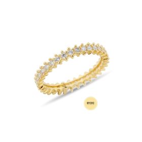MYOROGOLD 14 Ayar Tek Sıra Tamtur Altın Yüzük