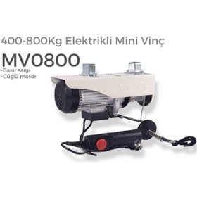 Mytol MV080 Bakır Sargı 400-800 kg Elektrikli Yük Kaldırma Vinci