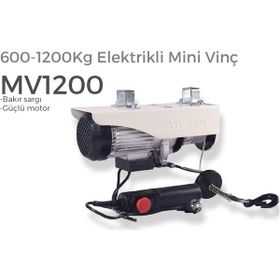 Mytol MV1200 Bakır Sargı 600-1200 kg Elektrikli Yük Kaldırma Vinci