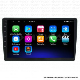 Myway Chevrolet Captiva Android 12 Kablosuz Carplay Navigasyon Multimedya Ekran Teyp