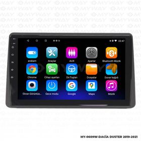 Myway Dacia Duster Android 12 Kablosuz Carplay Navigasyon Multimedya Ekran