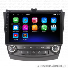 Myway Honda Accord Android 12 Kablosuz Carplay Navigasyon Multimedya Ekran