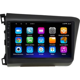Myway Honda Civic Fb7 Android 12 Kablosuz Carplay Navigasyon Multimedya Ekran