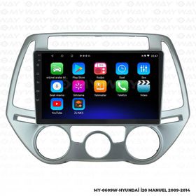 Myway Hyundai i20 Android 12 Kablosuz Carplay Navigasyon Multimedya Ekran Teyp