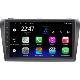 Myway Mazda 3 Android 12 Kablosuz Carplay Navigasyon Multimedya Ekran Teyp