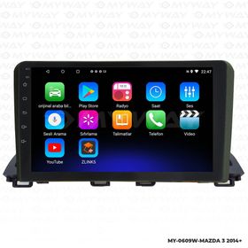 Myway Mazda 3 Android 12 Kablosuz Carplay Navigasyon Multimedya Ekran Teyp