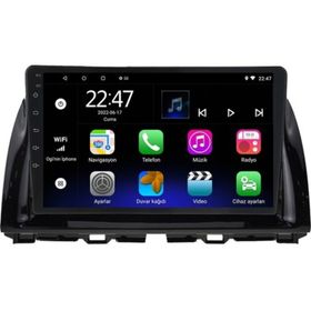 Myway Mazda 6 Android 12 Kablosuz Carplay Navigasyon Multimedya Ekran Teyp