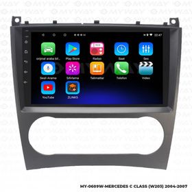 Myway Mercedes C Class W203 Android 12 Multimedya Kablosuz Carplay Navigasyon Ekran Teyp