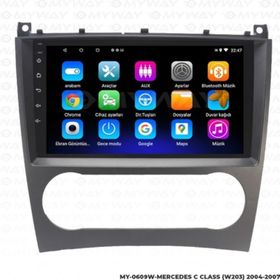 Myway Mercedes C Class W203 Android 12 Multimedya Kablosuz Carplay Navigasyon Ekran Teyp