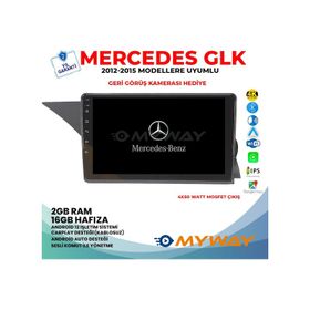 Myway Mercedes GLK Android 12 Multimedya Kablosuz Carplay Navigasyon Ekran Teyp