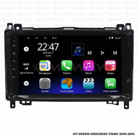 Myway Mercedes Vito Android 12 Multimedya Kablosuz Carplay Navigasyon Ekran Teyp