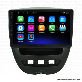 Myway Peugeot 107 Android 12 Kablosuz Carplay Navigasyon Multimedya Ekran