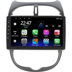 Myway Peugeot 206 0609W Android 12 Kablosuz Carplay Navigasyon Multimedya Ekran Teyp