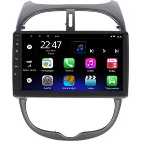 Myway Peugeot 206 0609W Android 12 Kablosuz Carplay Navigasyon Multimedya Ekran Teyp