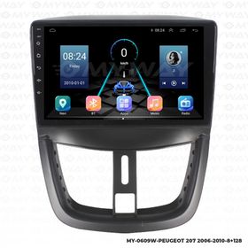 Myway Peugeot 207 8 GB Ram 128 GB HDD Android Multimedya Carplay Navigasyon Ekran