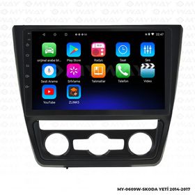Myway Skoda Yeti Android 12 Multimedya Kablosuz Carplay Navigasyon Ekran