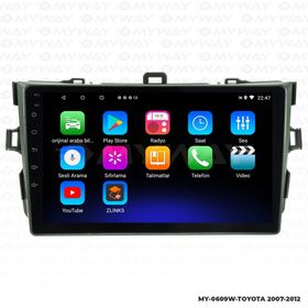 Myway Toyota Corolla Android 12 Multimedya Kablosuz Carplay Navigasyon Ekran