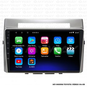 Myway Toyota Verso Android 12 Kablosuz Carplay Navigasyon Multimedya Ekran Teyp