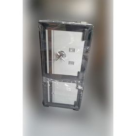 MyWondry Çift Kapılı Yangına ve Depreme Dayanıklı 85 cm Siyah Gri Şifreli Çelik Para Kasası