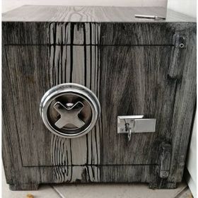 MyWondry Siyah Eskitme 40 cm Çelik Para Kasası