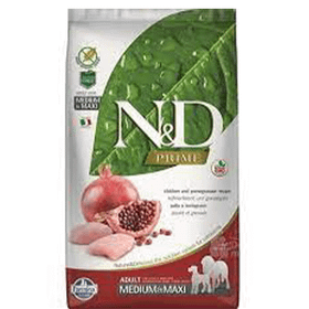 N & D 12 kg Medium Tavuk ve Narlı Tahılsız Yetişkin Köpek Maması