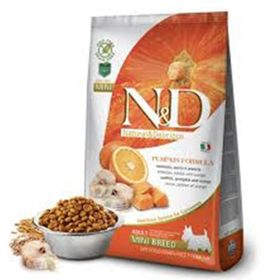 N & D 2.5 kg Mini Balıklı Portakallı ve Balkabaklı Tahılsız Yetişkin Köpek Maması