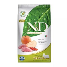 N & D 2.5 kg Mini Yaban Domuzu Elmalı ve Balkabaklı Tahılsız Yetişkin Köpek Maması