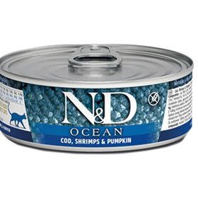N & D Ocean Morina Balığı Karides ve Balkabağı 80 gr Yaş Yavru Kedi Maması