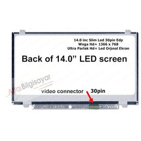N140BGA-EB3 LED 14 Slim 30Pin Uyumlu LCD Ekran Panel