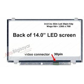 N140BGE-E33 REV.C3 Notebook LED Laptop 14 30Pin Slim Uyumlu LCD Ekran Panel