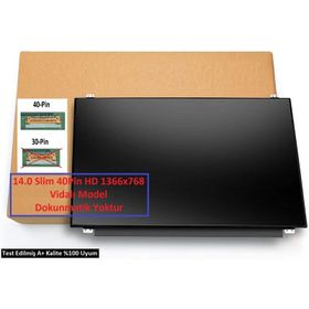 N140BGE-L32 REV.C1 Notebook LED Laptop 14 40Pin Slim Uyumlu LCD Ekran Panel