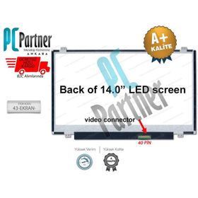 N140BGE-LB2 Notebook 14 Uyumlu LCD Ekran